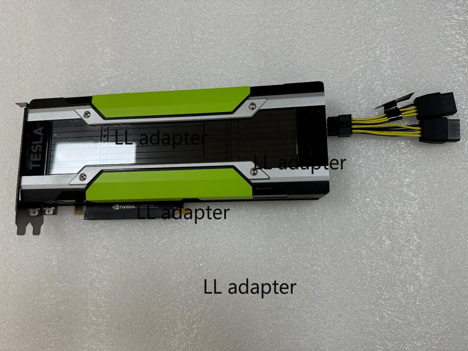 NVIDIA TESLA P100 16GB GPU HBM2 PCI-EXPRESS Graphics Card w/adapter cable