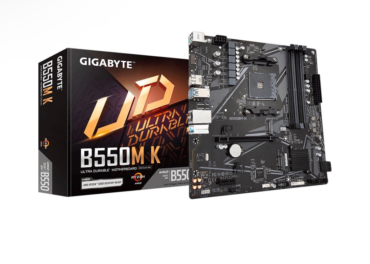 GIGABYTE B550M K AMD Ryzen AM4 MicroATX Gaming Motherboard