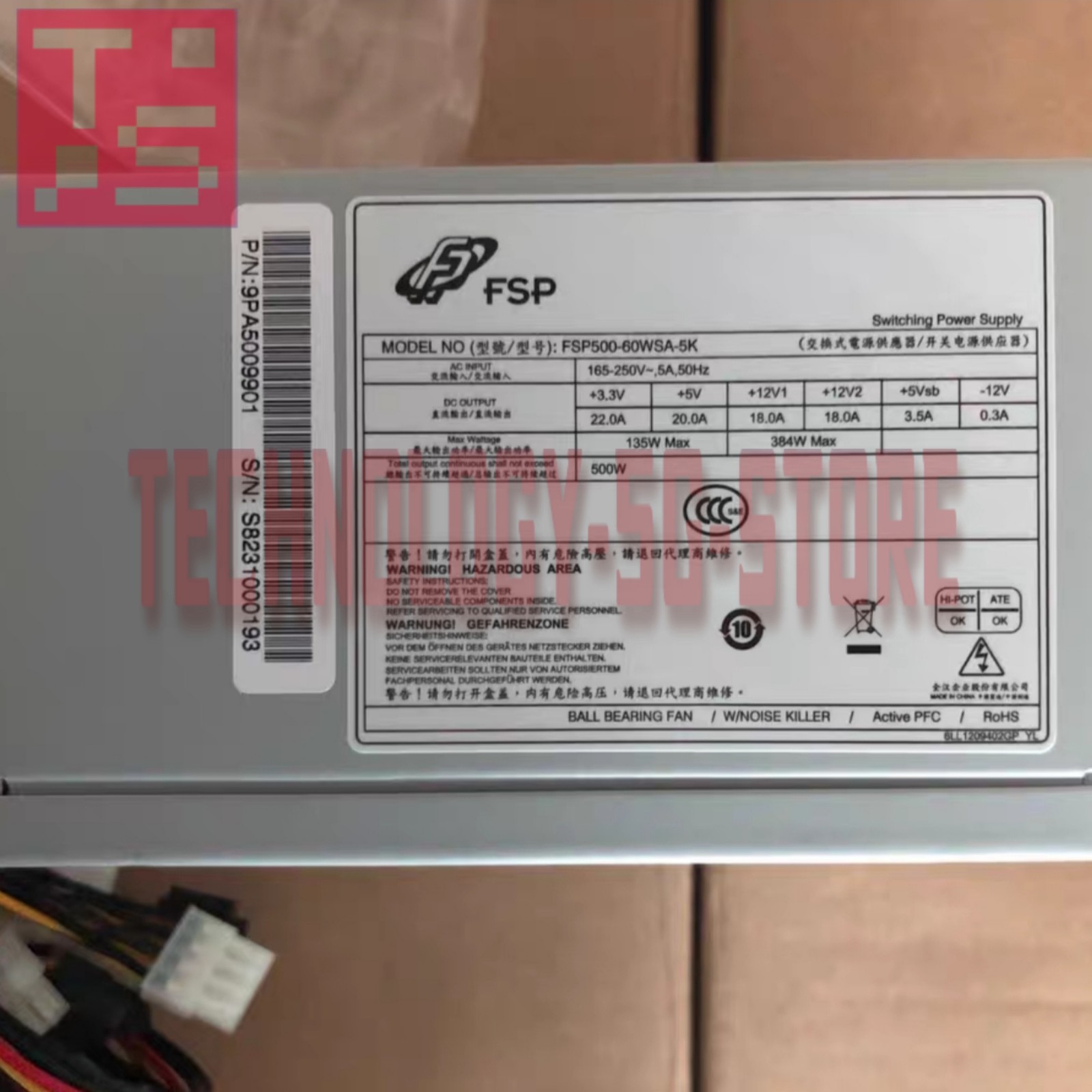 FSP FSP500-60WSA-5K Industrial control computer power supply# 1pcs New In Box