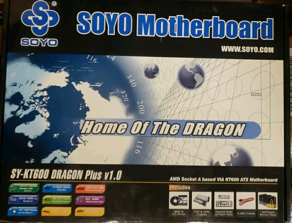Soyo Motherboard SY-P4RS350/P4RC350 Intel Socket 478 Pentium CONTENTS SEALED.