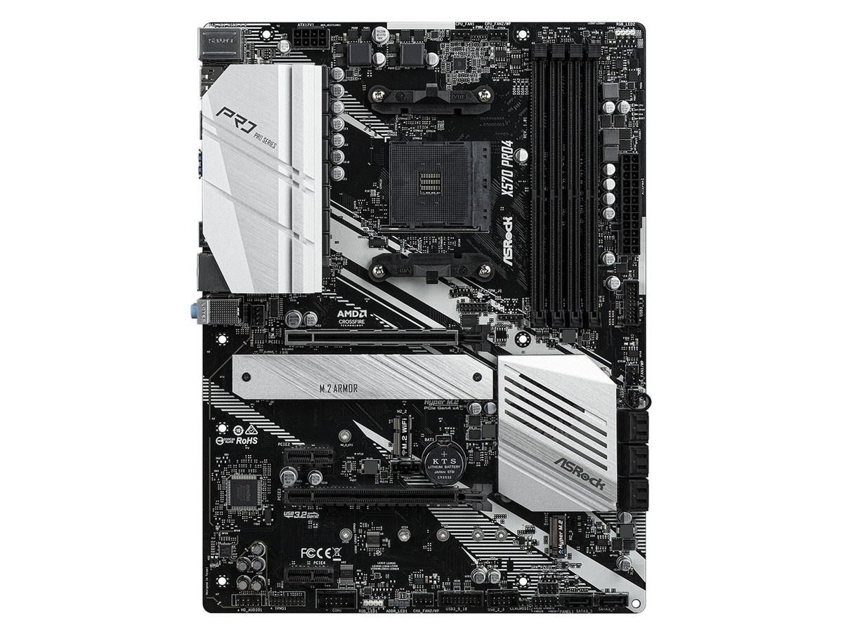 For ASROCK X570 Pro4 motherboard AMD X570 AM4 DDR4 128G ATX tested ok