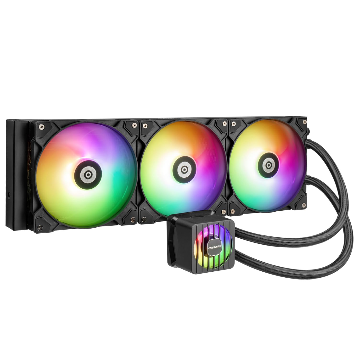 LIQMAXFLO 420Mm A-RGB AIO CPU Liquid Cooler – High Performance Pump up to 3000RP
