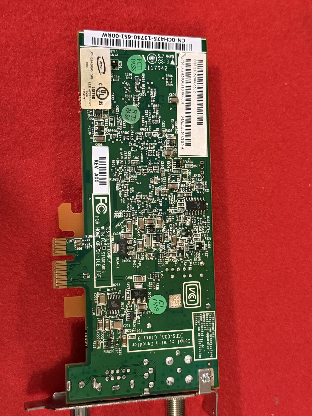 ATI TV Wonder Elite, PCI Express TV Tuner. Model#102A5030610