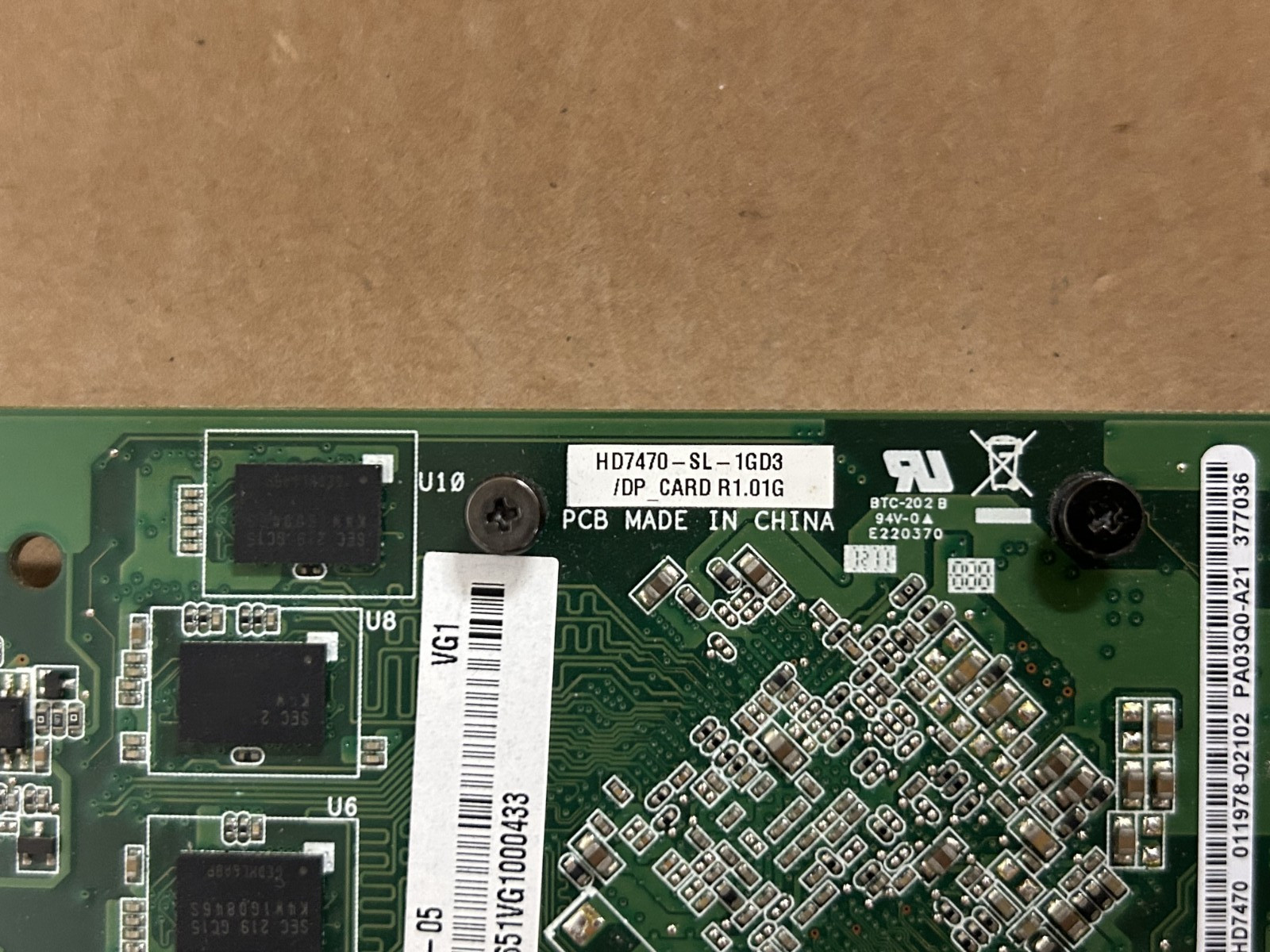 Asus ATI Radeon HD 7470 1 GB DDR3 PCI Express x16 Video Card