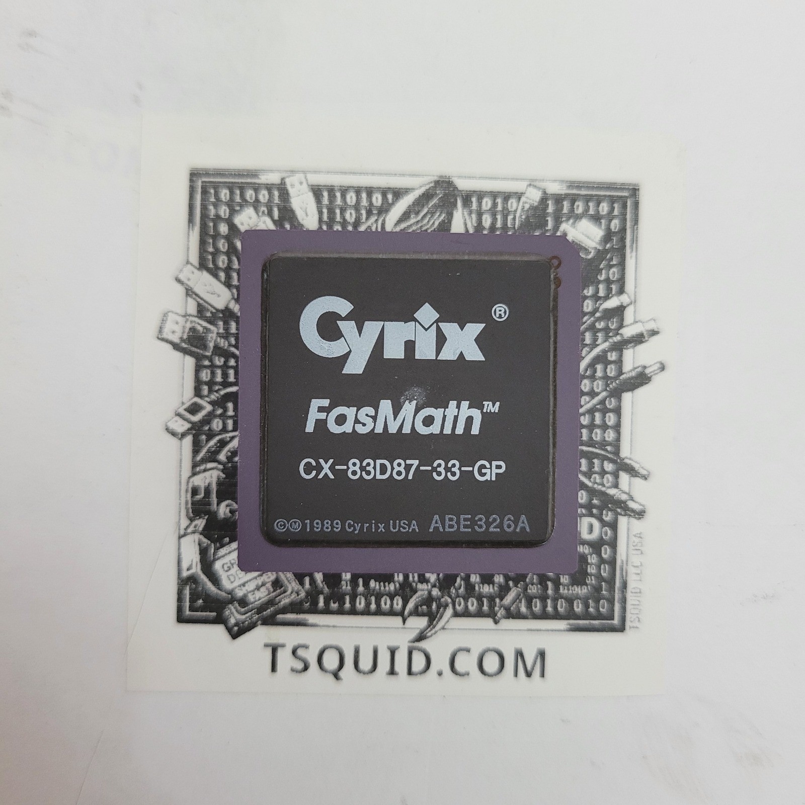 Cyrix FasMath CX-83D87-33-GP 33MHz Math Coprocessor FPU 386DX Vintage CPU