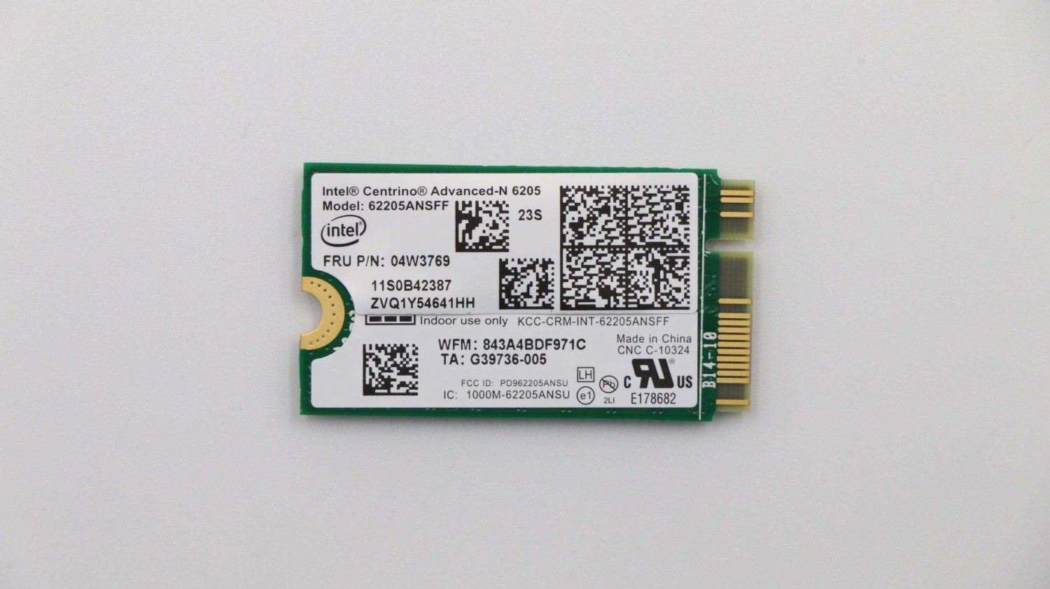 Genuine 04W3769 Lenovo Wi-Fi Intel Helix (Type 3xxx)