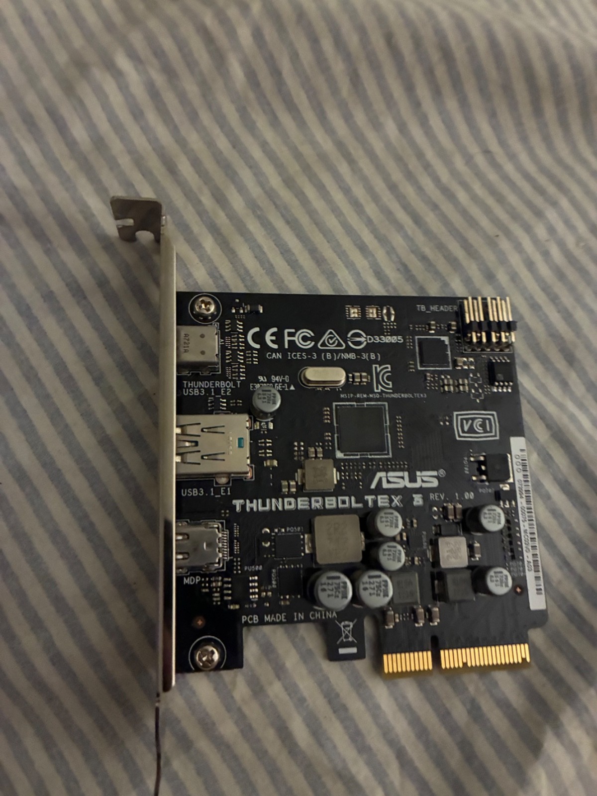 ASUS Expansion Card for Z170 & X99 Motherboards ThunderboltEX 3