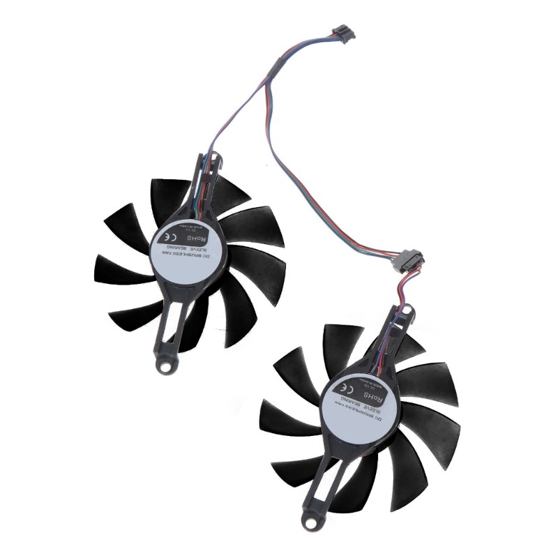 80mm/3.15in VGA Fan Graphics Card Cooling for Radeon RX 580 RX5500 XT Video Card
