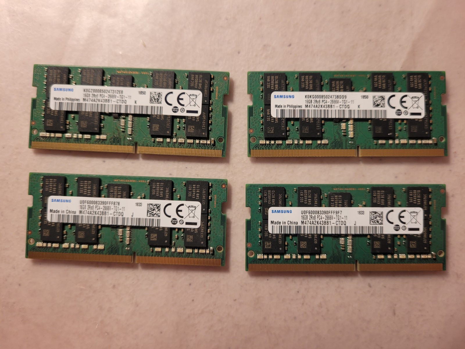 Samsung 16GB PC4 2666 DDR4 2666MHz PC4 21300 1.2V CL19 Laptop Ram Memory