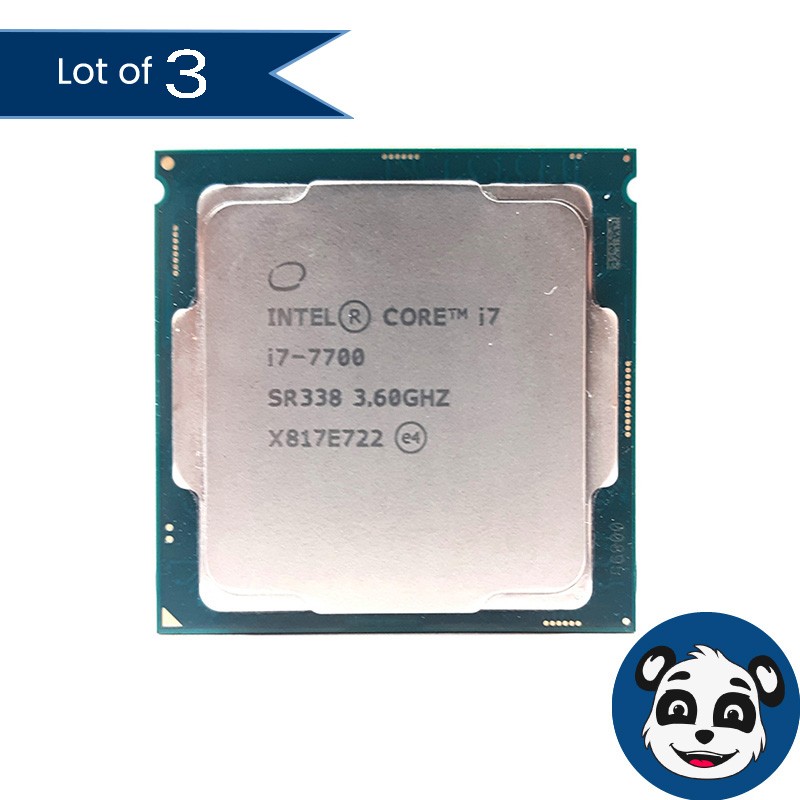 Lot of 3 Intel Core i7-7700 3.60GHz / SR338 Processor