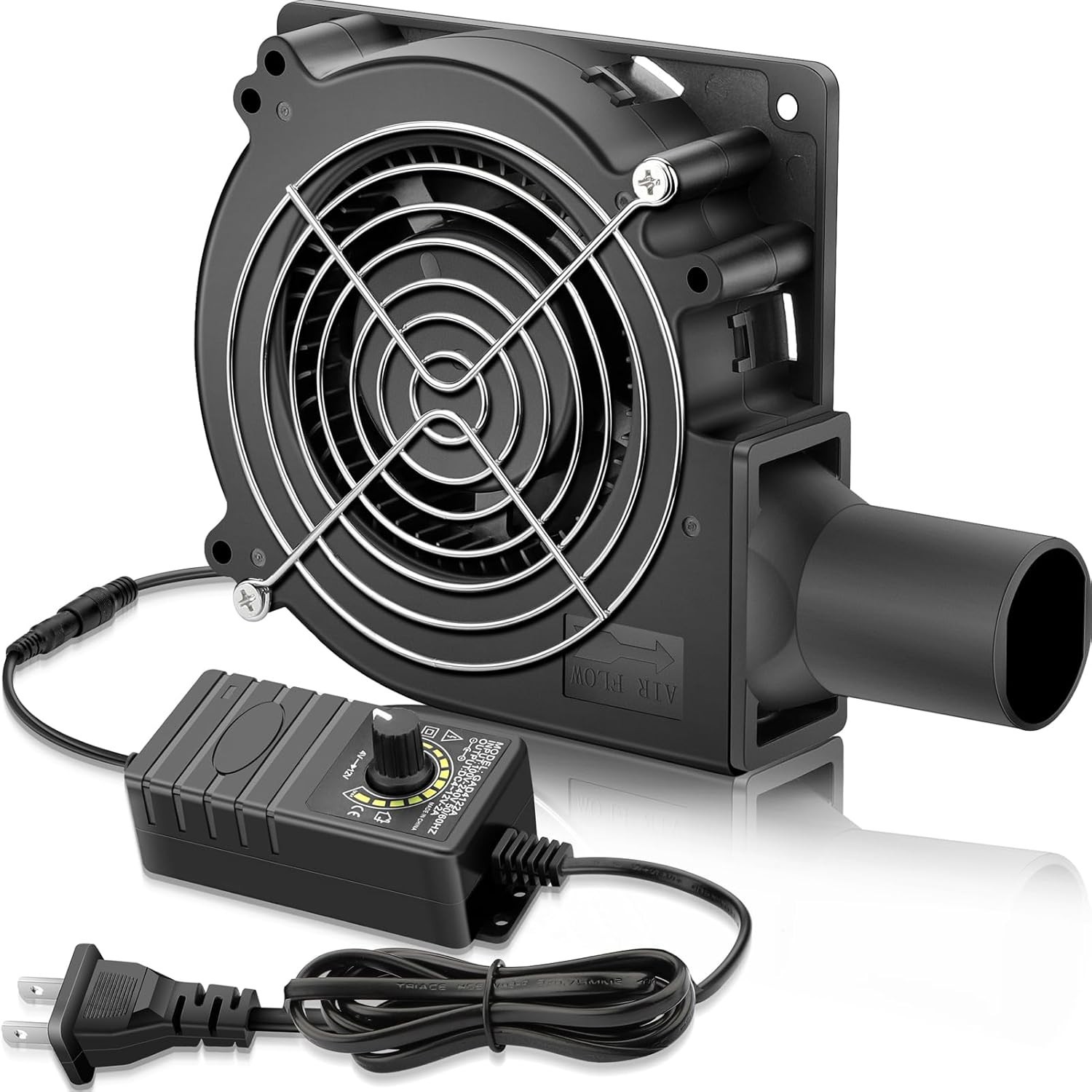 GDSTIME 120mm x 32mm Blower Fan 12V with 110V 120V AC Powered Variable Speed…