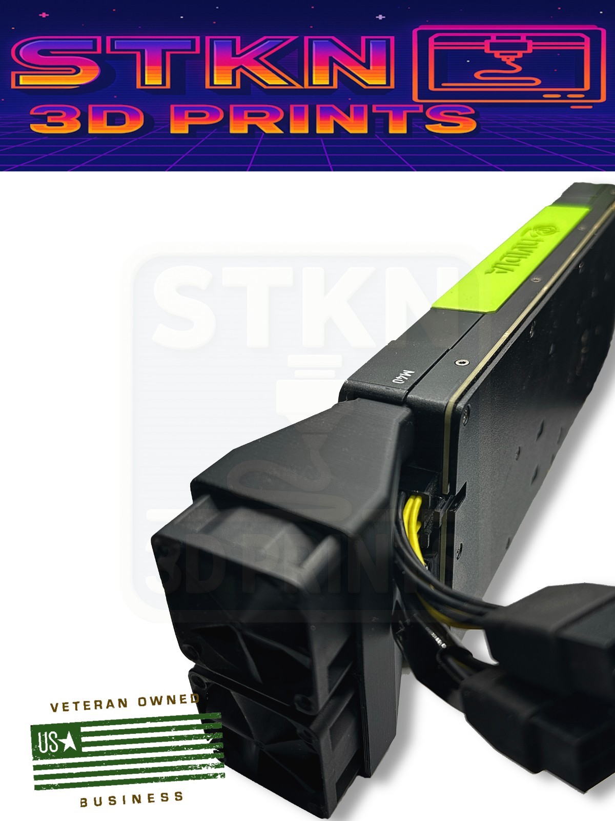 2-PACK ⚡ Nvidia Tesla M60 ⚡ HIGH STATIC PRESSURE Fan Adapter ✨Wholesale✨