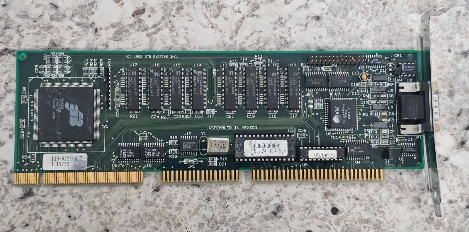 Vintage Retro Gaming STB VLB 1X0-0221-007 Powergraph VL-24 VL-24 Video Card