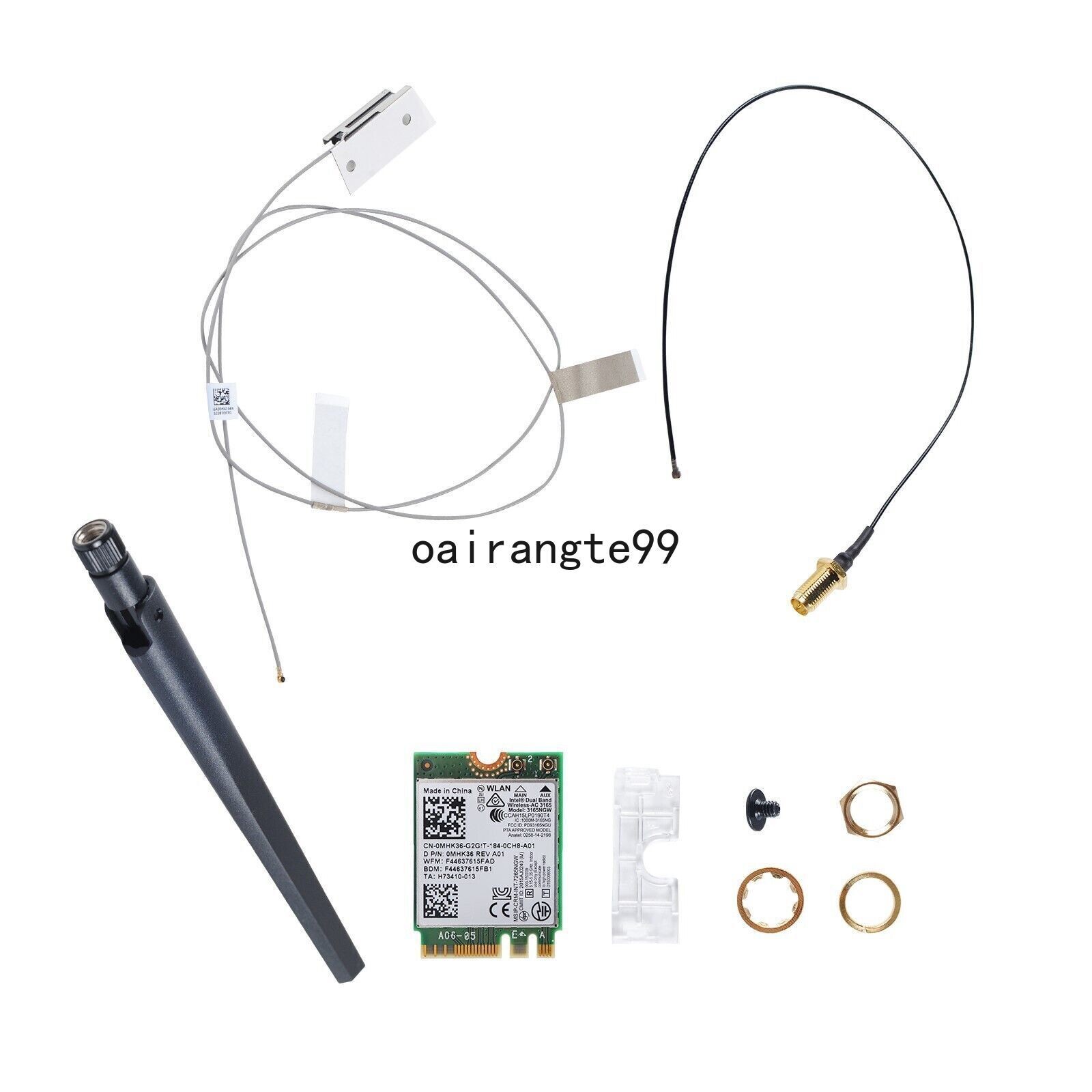 WiFi Antenna Cable + Bluetooth WIFI Card For Dell Optiplex 3060M 3070M DW1810