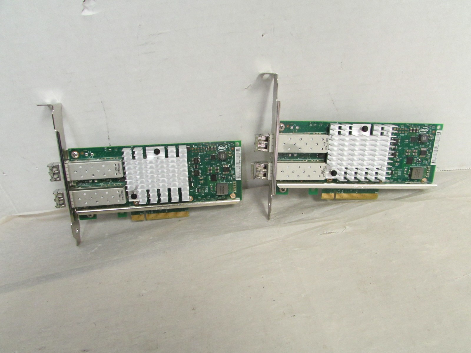 IBM Intel 9XYT17 Dual Port 10GbE SFP+ Server Network Adapter Card LOT OF 2