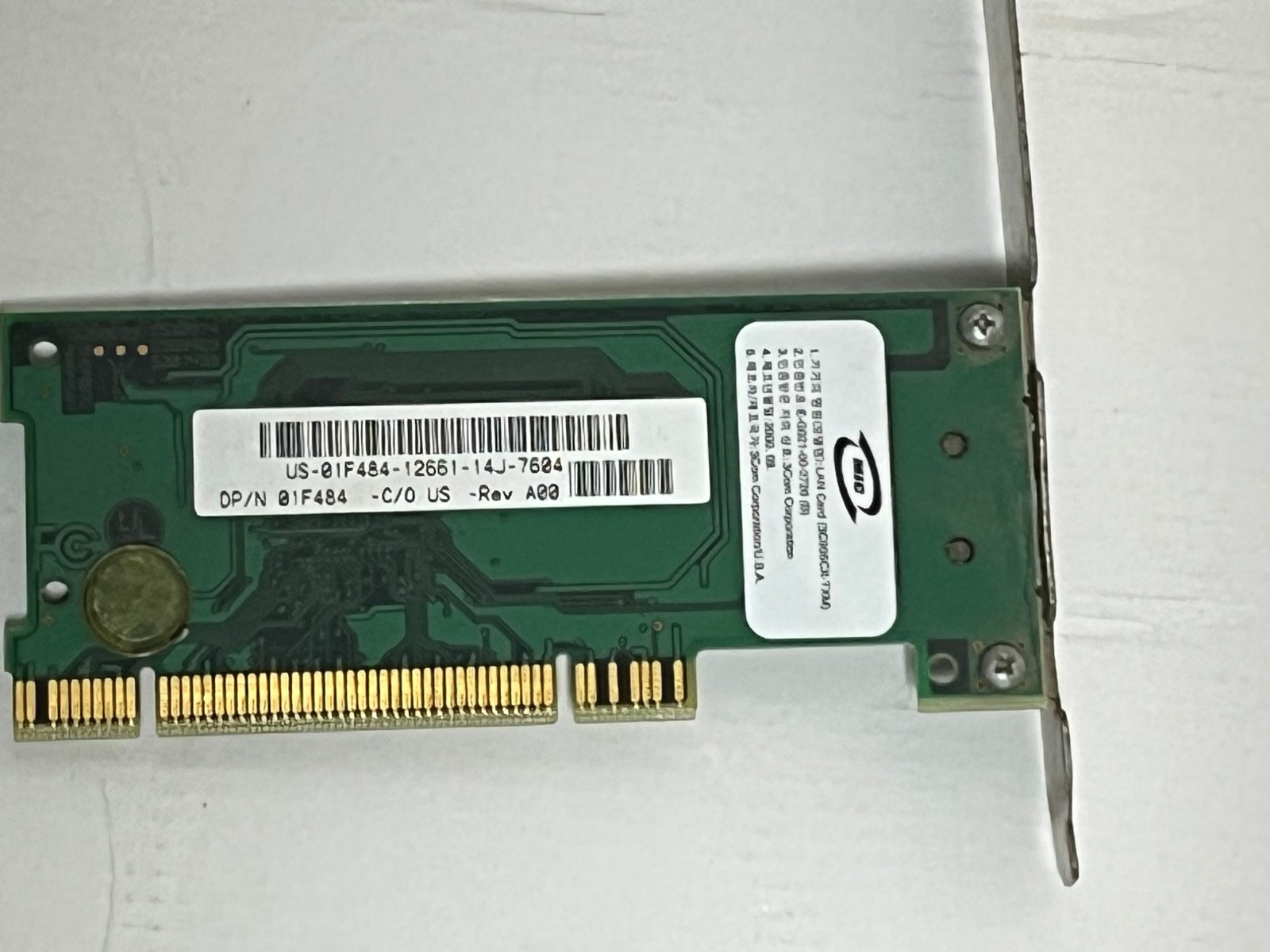 3Com Ethernet RJ-45 LAN Adapter Card Retro Network