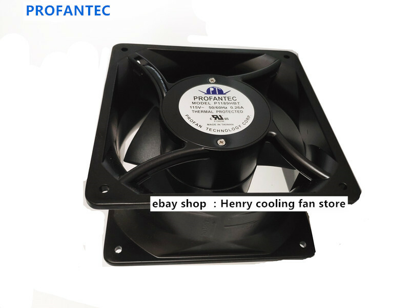 PROFANTEC P1189HBT AC 115V 0.26A 50/60Hz 176*176*89mm 2pin Cabinet cooling fan