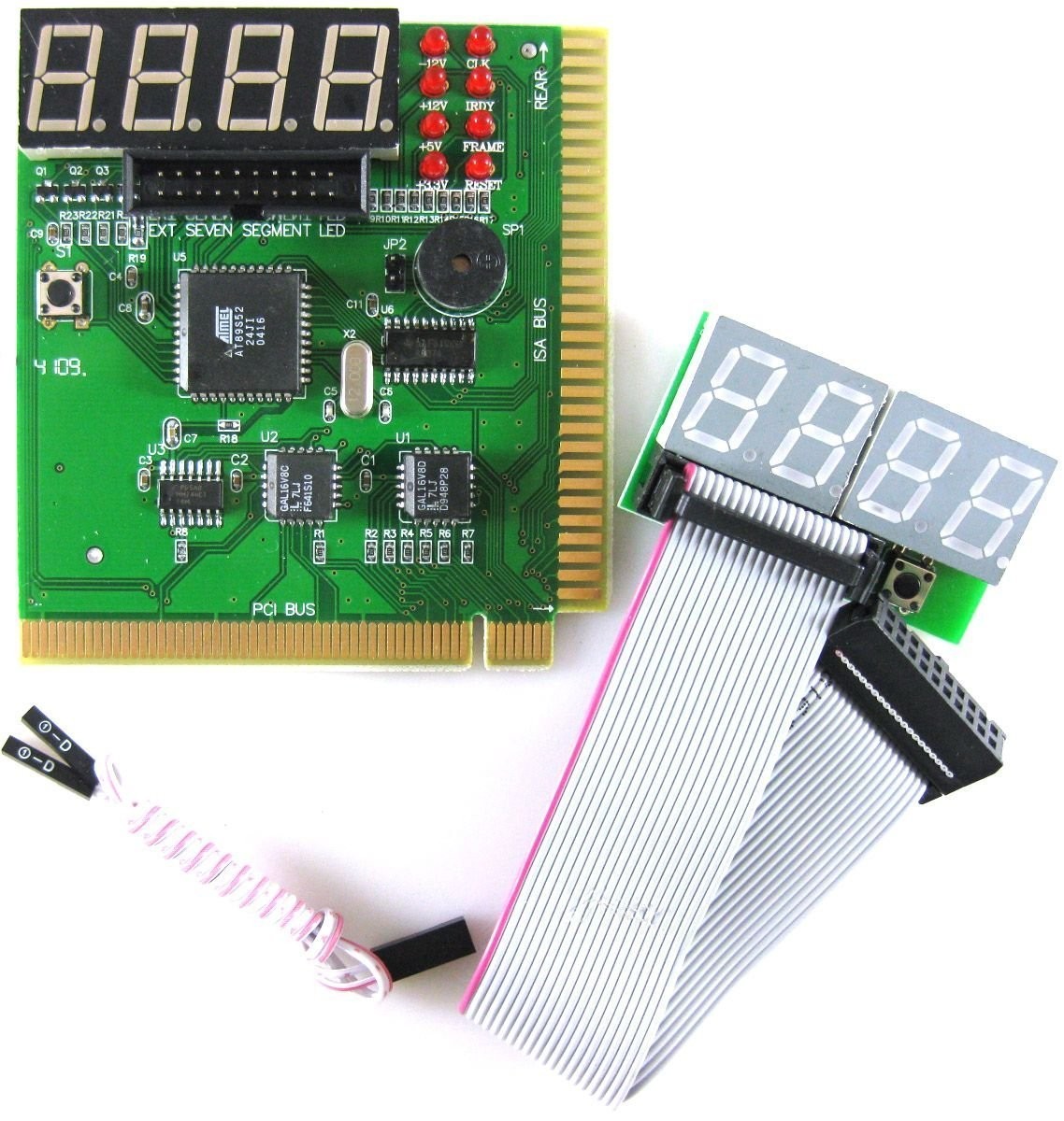 4 Digit PCI and ISA PC Computer Motherboard Power Diagnostic Analyzer Post Te…