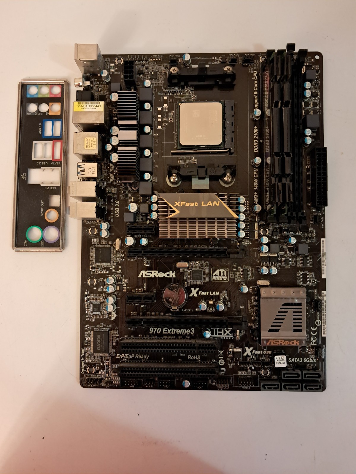 ASRock 970 Extreme3 AMD Socket AM3+ Motherboard W/ AMD Fx-8120 & 8gb Ram