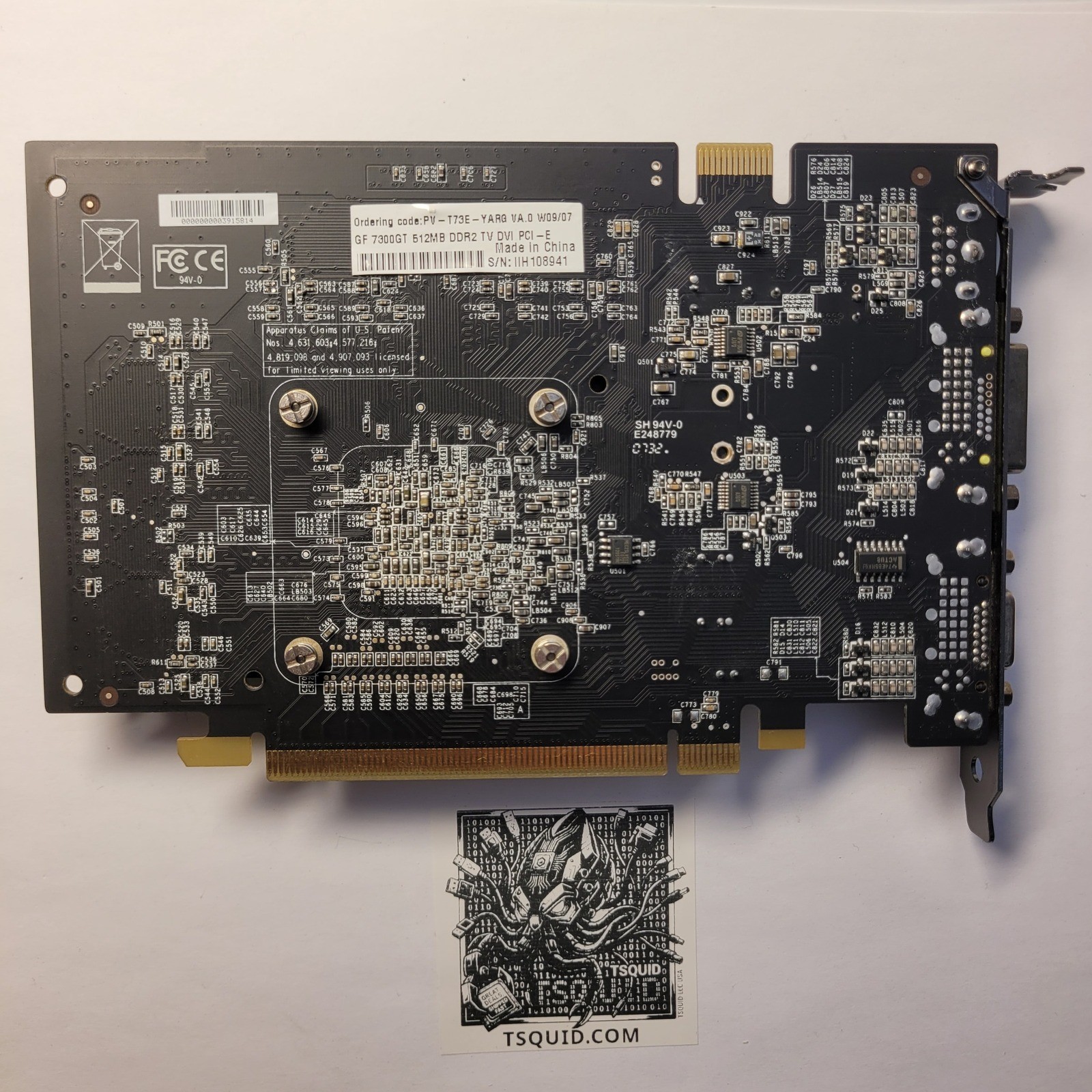 XFX GeForce 7300 GT PV-T73E-YARG 512MB DDR2 TV DVI PCI-E Graphics Card