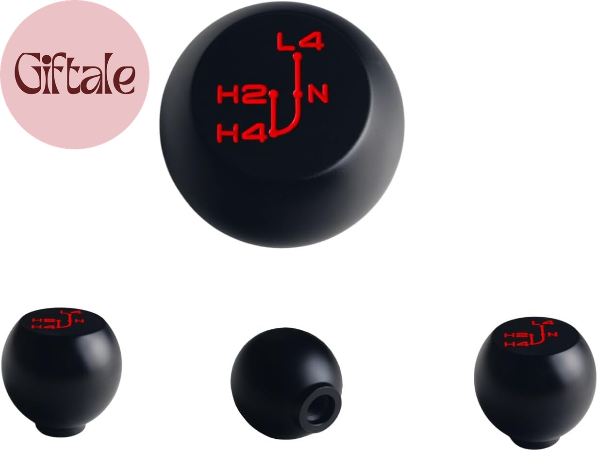 Billet Aluminum Flat Top Classic Engraved 4X4 Transfer Case Shifter Knob Compati