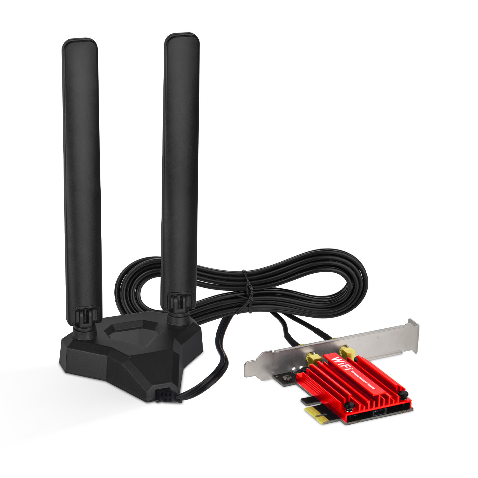 AX210 WiFi 6E PCI-E Network Adapter Card Bluetooth 5.3 Wifi Antenna for Desktop