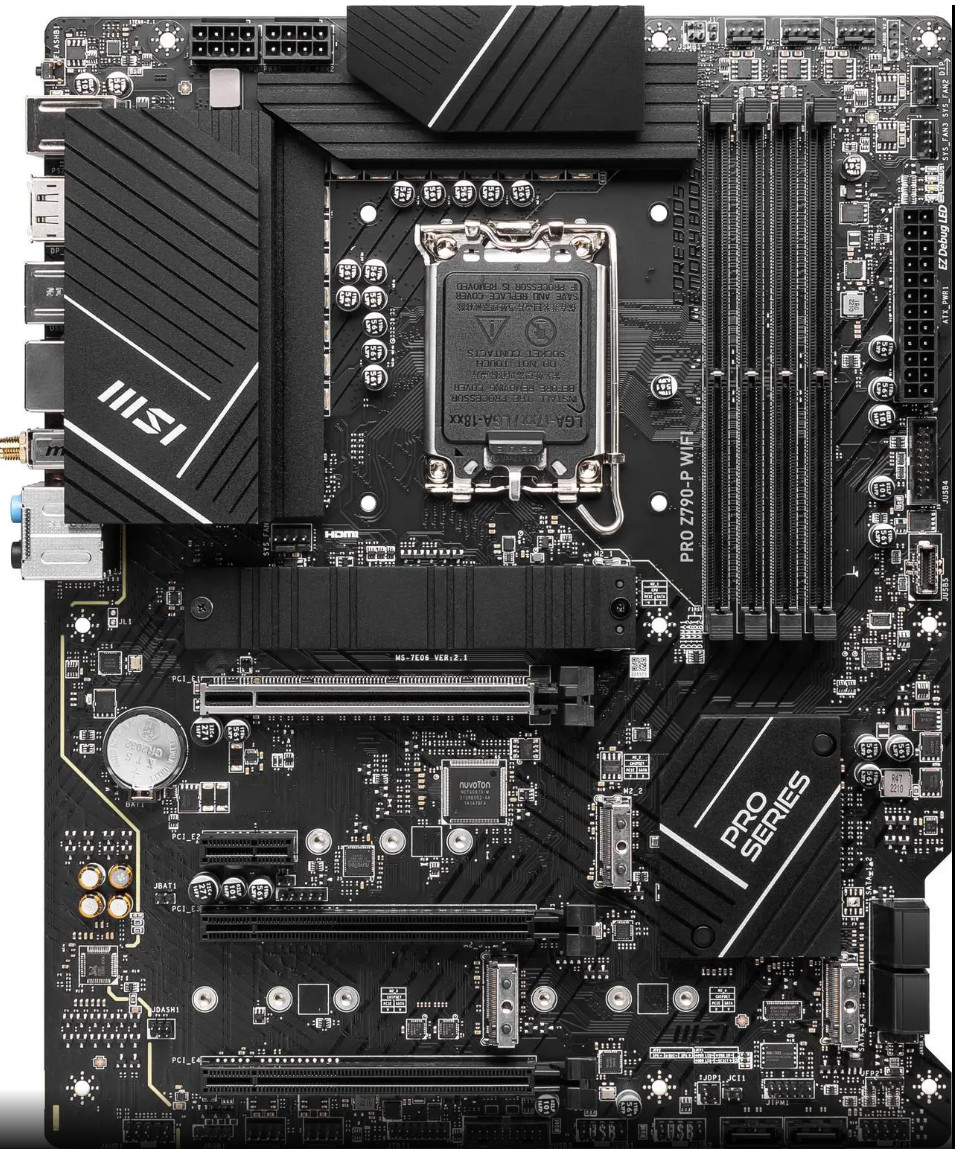 MSI PRO Z790-P WIFI Intel LGA1700 DDR5-7000 OC ATX Motherboard
