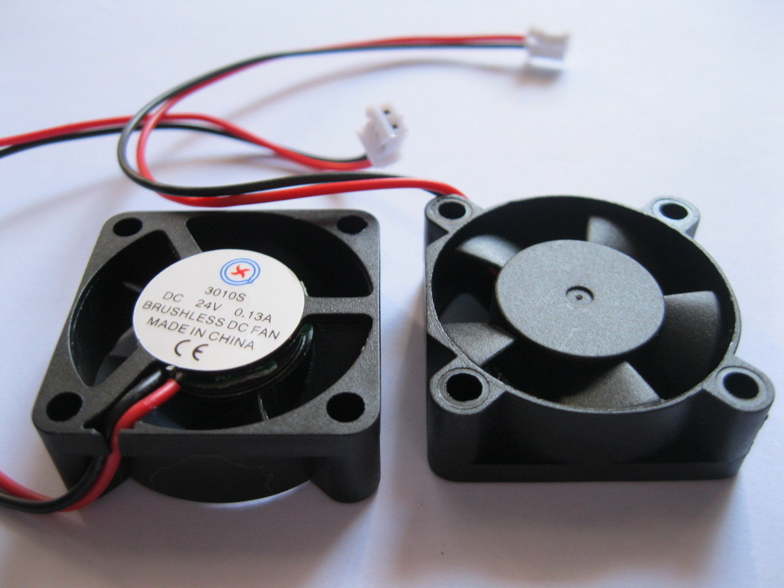 10 pcs Brushless DC Cooling 5 Blade Fan 3010S 24V 30x30x10mm 2pin Sleeve Bearing