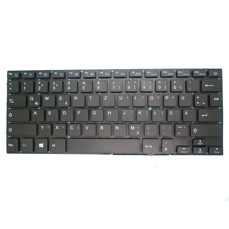 Laptop Keyboard For Thomson GENEO14C-4WH128 Black Without Frame German GR