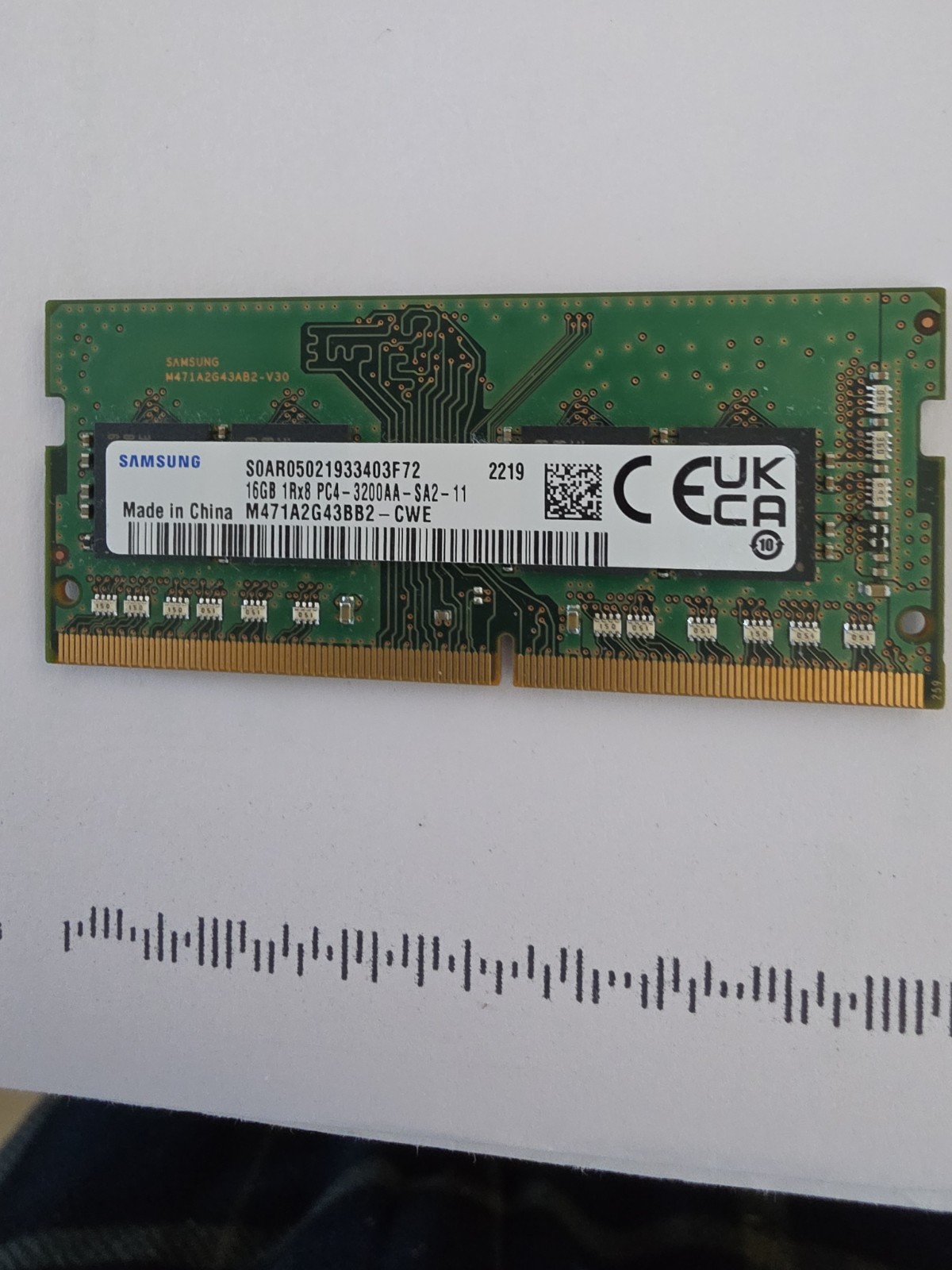 SAMSUNG 16GB DDR4 3200MHz LAPTOP MEMORY RAM SODIMM