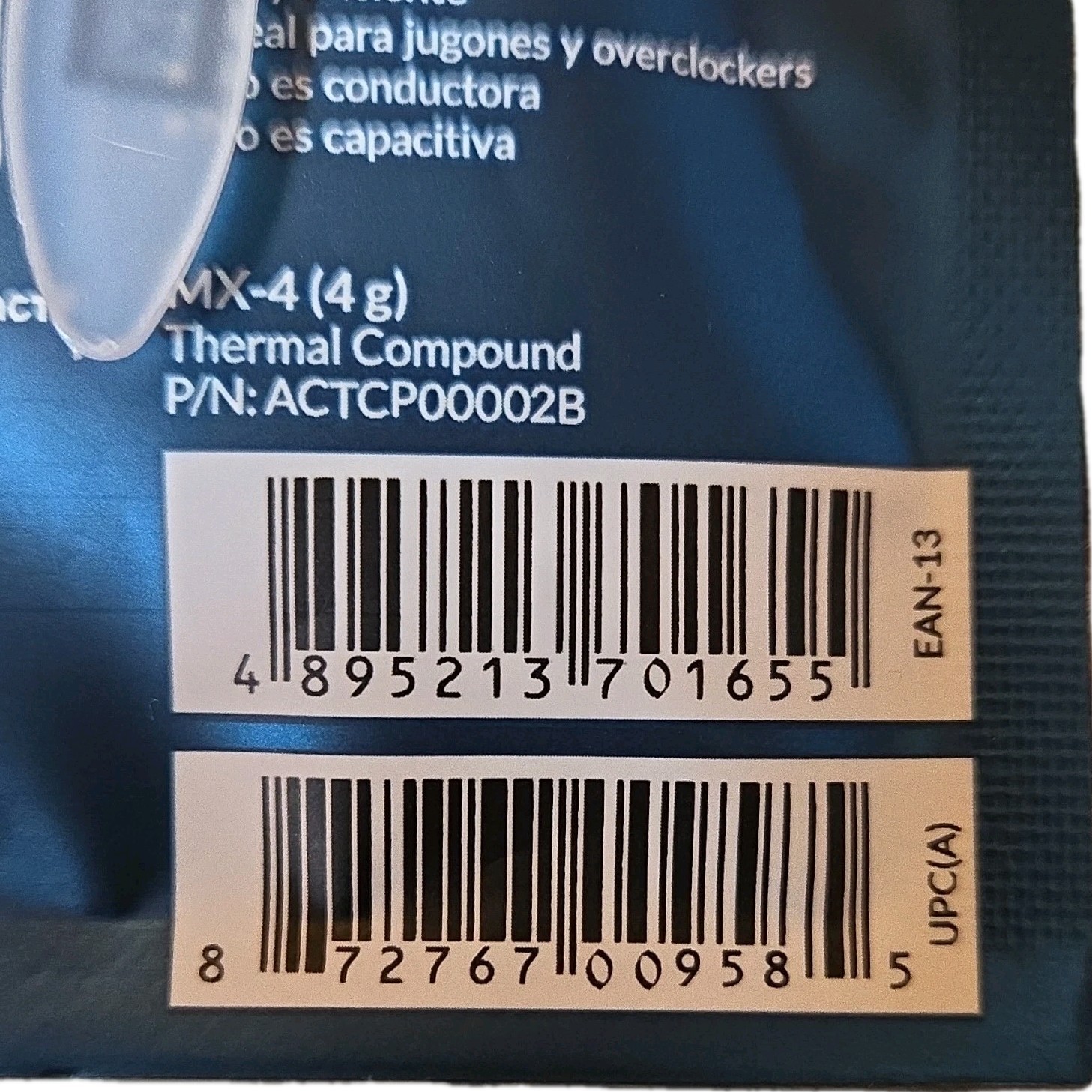 ARCTIC MX-4 Thermal Compound Paste 4g Syringe 2019 Edition ACTCP00002B