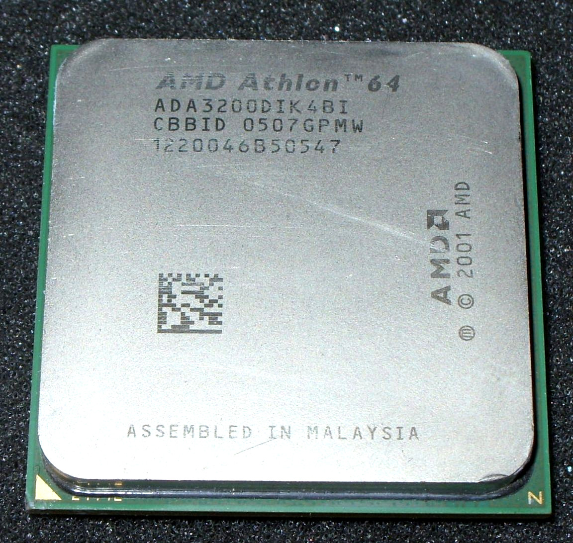 AMD ATHLON 64 3200+ 2.0 GHZ PROCESSOR, ADA3200DIK4BI, SOCKET 939, US SELLER