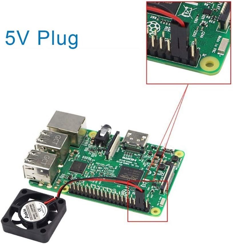 2Pcs 30x30x7mm Brushless Cooling Fans for Raspberry Pi – Quiet and Efficient
