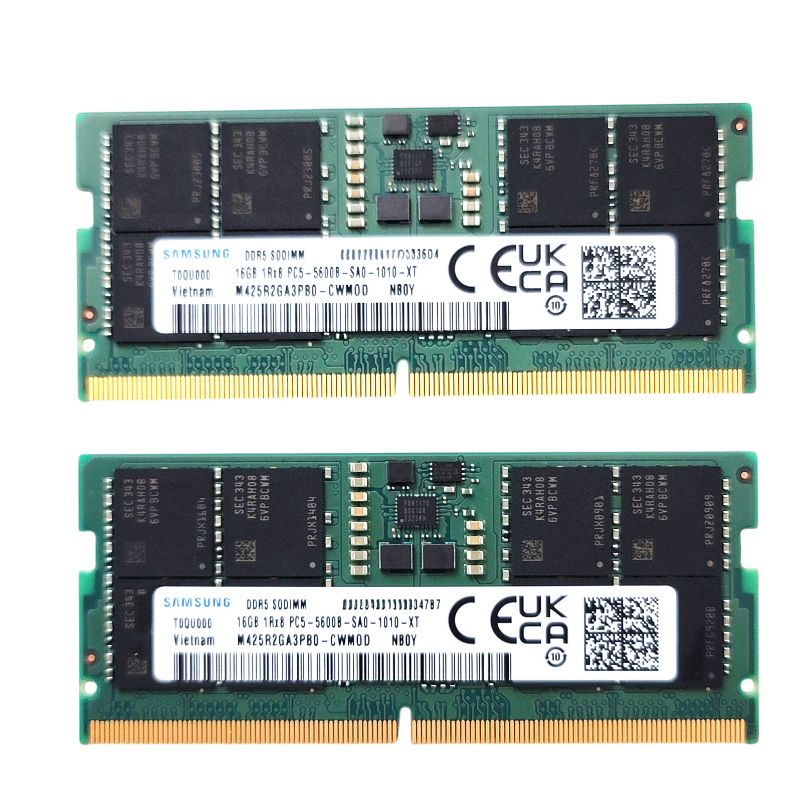 Samsung 32GB (2x16GB) DDR5 5600MHz PC5-5600B SODIMM Laptop RAM Kit
