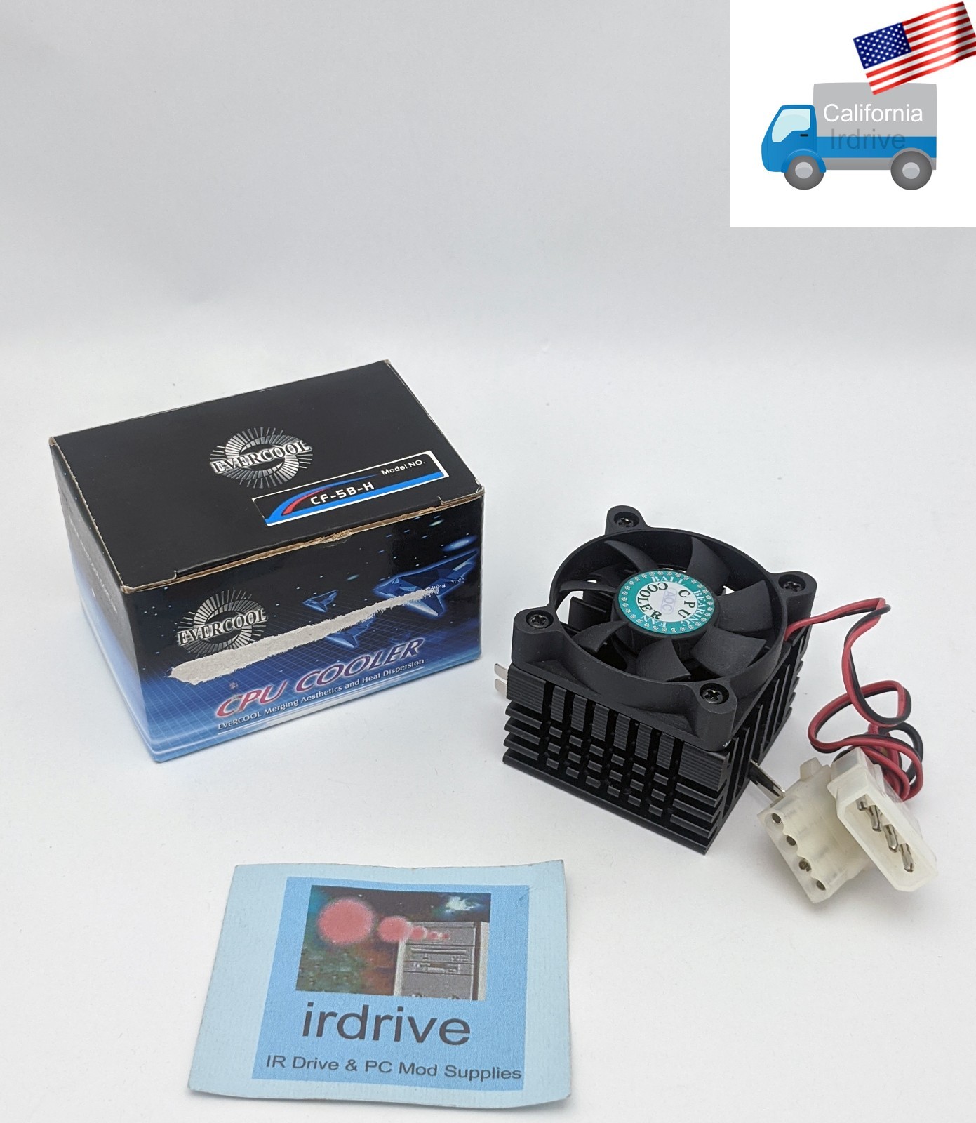 AOC Intel Socket 370/586,Socket 7 CPU Cooler, Ball Bearing Cooling Fan 4pin