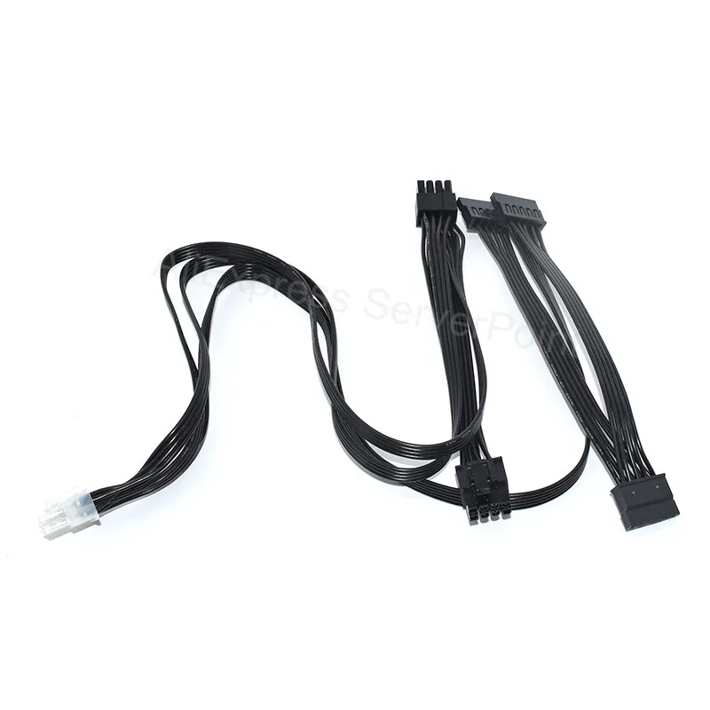 10Pin To PCI-E 8Pin ( 6+2 Pin ) & SATA & 4Pin IDE Power Cable For HP DL380G6 G7