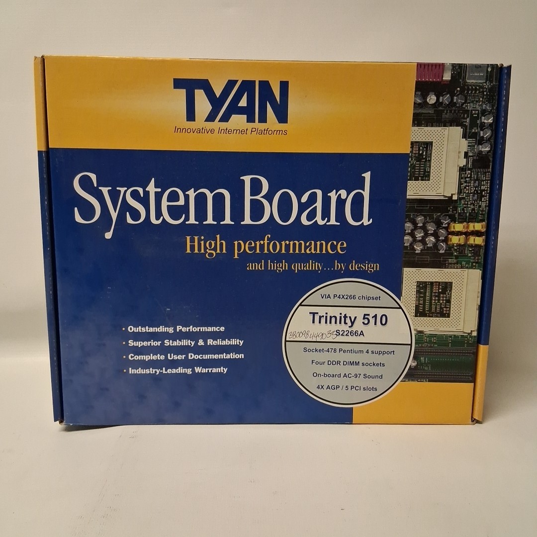 , tyan s2266a socket 478 Trinity 510 with accessories…….W9S2