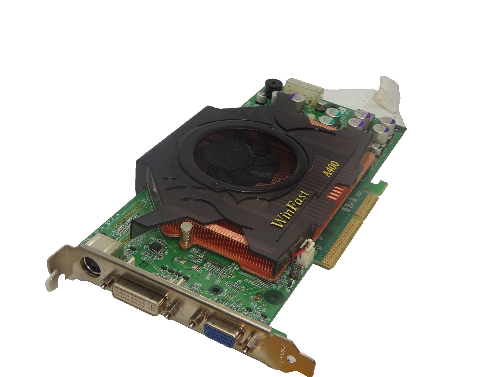 WINFAST A400 GEFORCE 6800 LE 128MB SDRAM AGP GRAPHICS CARD DVI VGA S-VIDEO #GK12704