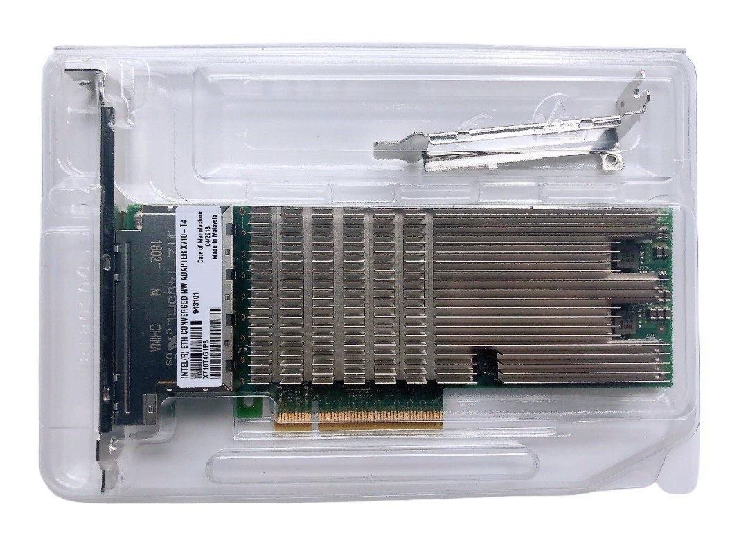 DELL 008XJ7 0K5V44 Intel X710-T4 10GbE 4-Port Ethernet Network Adapter