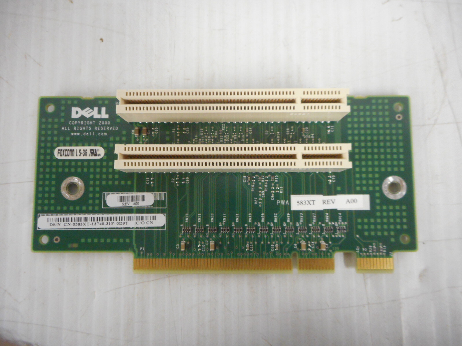 Dell PCI Expansion Card Slot Riser Board P/N 583XT