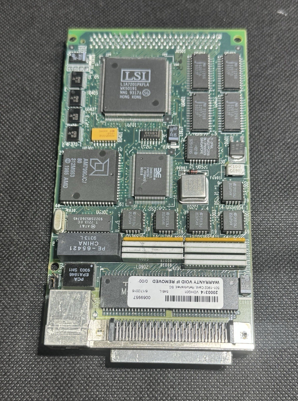 Sun 501-1902 Differential SCSI/Ethernet SBus Card (DSBE/S) X1052A Pictured