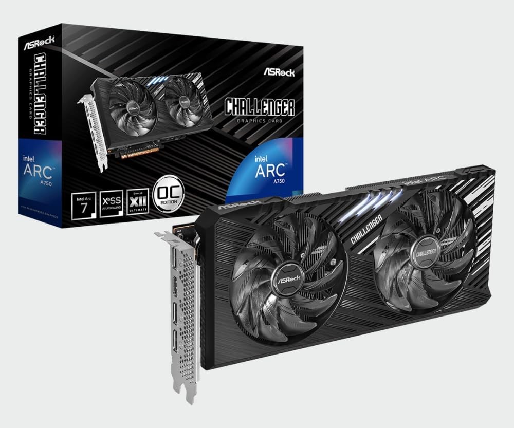 ASRock Challenger Intel Arc A750 Se PCI 8192 90-GA5AZZ-00UANF Graphics Card