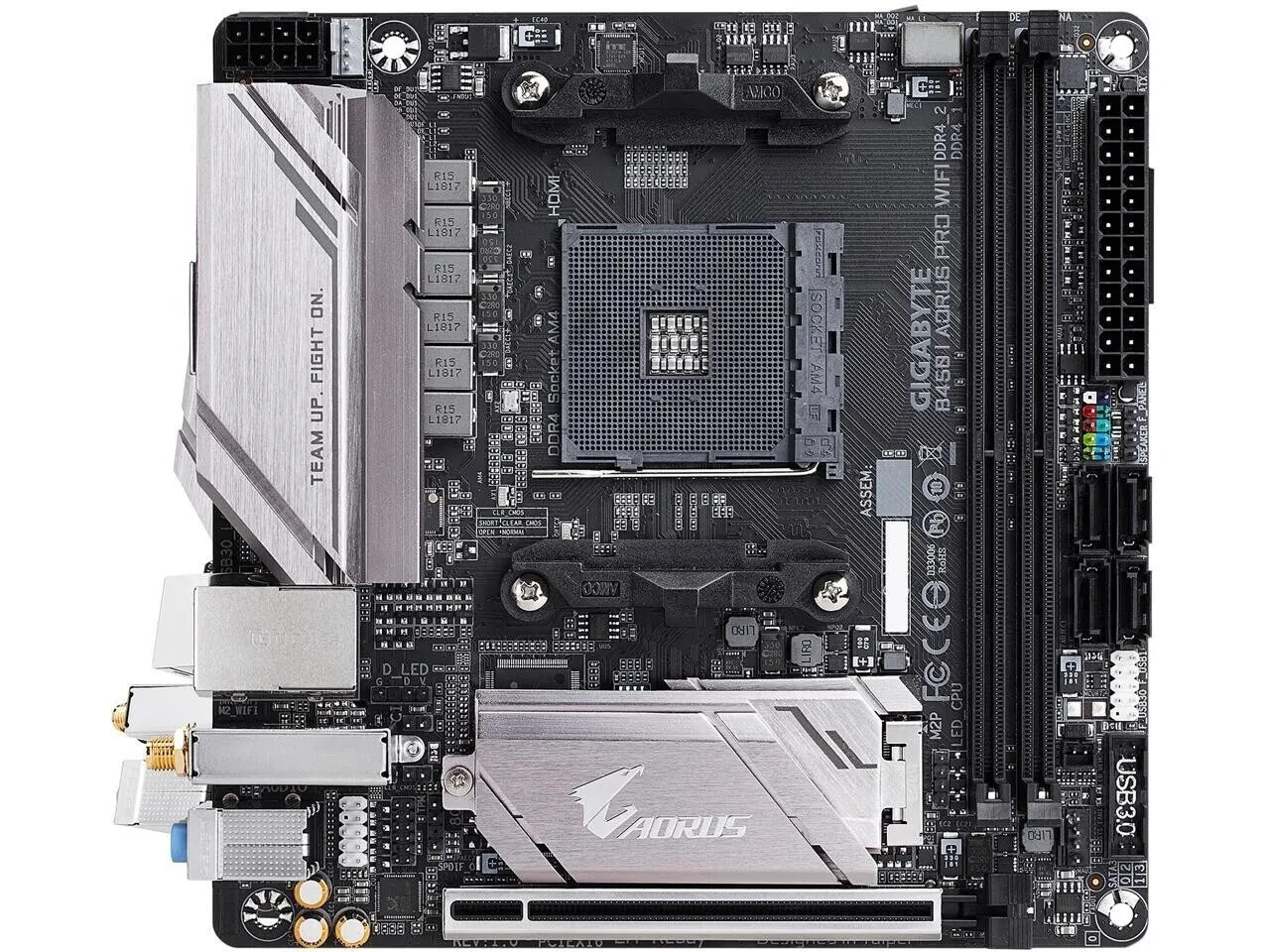 GIGABYTE B450I AORUS PRO WIFI DDR4 AM4 ITX AMD Ryzen Motherboard