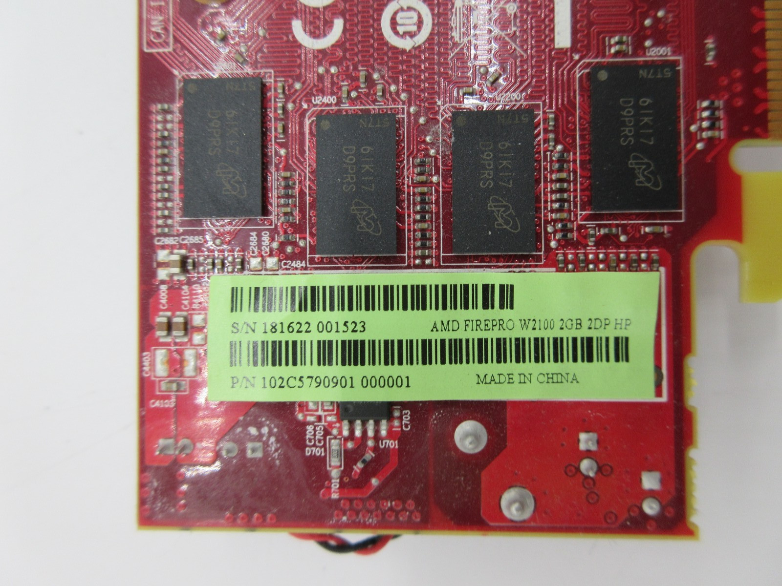 LOT OF 2 AMD FirePro W2100 2GB Graphics Video Card GPU High Profile