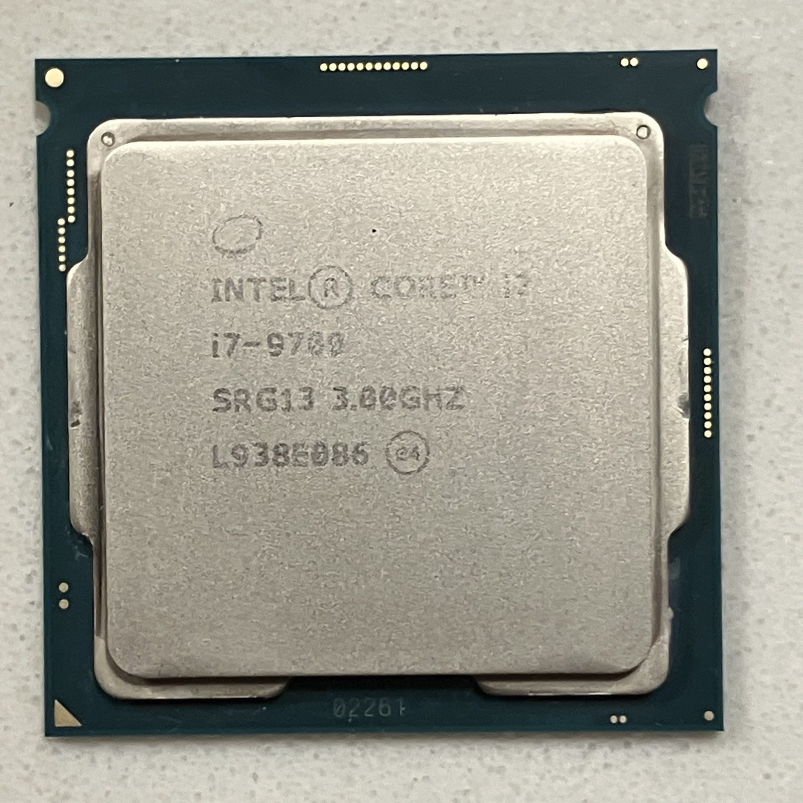 Intel Core i7-9700 SRG13 4.7GHz turbo LGA1151 CPU tested