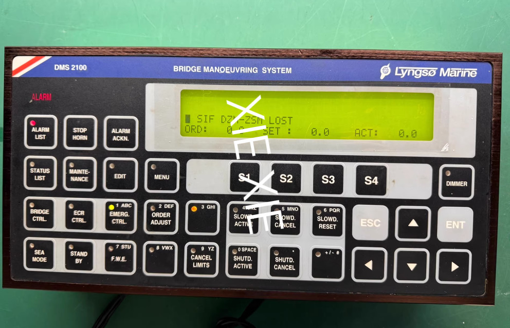 USED 962.006.400/E LYNGO MARINE DMS2100 Main Unit Remote Control Panel Fedex/DHL