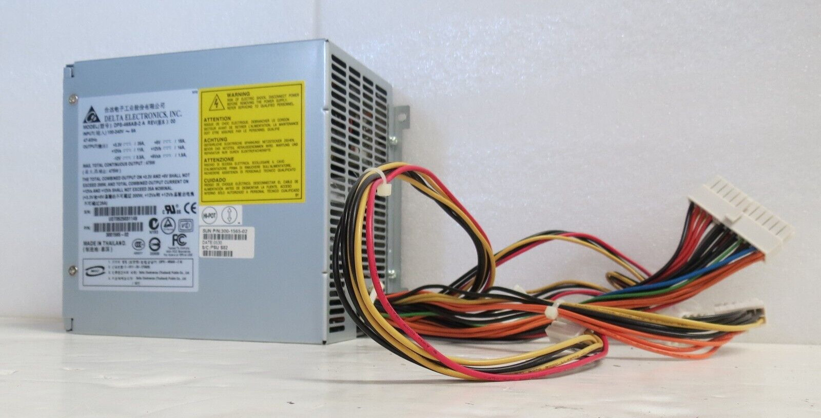 Sun 300-1565 475 Watt AC Input Power Supply, Sun Blade 2500 RED, DPS-465AB-2A