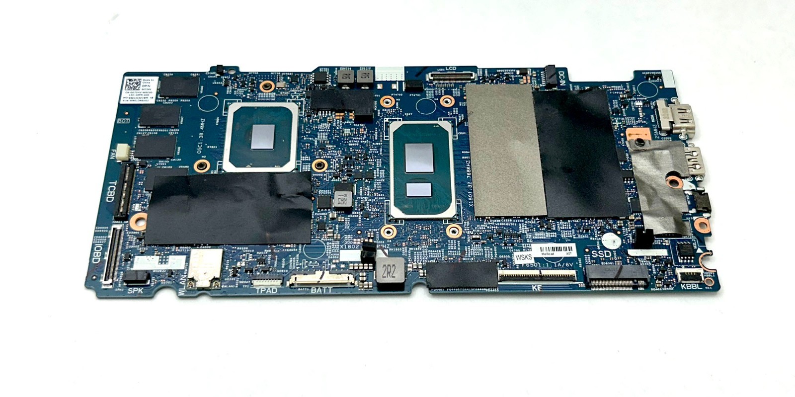 Dell Inspiron 7506 2 in 1 OEM Intel i7-1165G7 2.8GHz Motherboard WYVJ0$JA G72HV