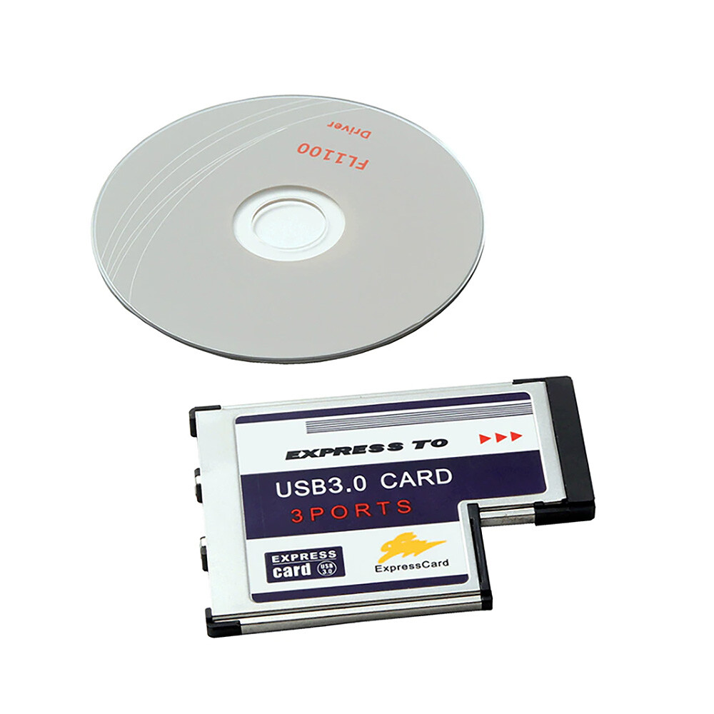 USB 3.0 54mm 3 Port Express Card Adapter Expresscard for Laptop
