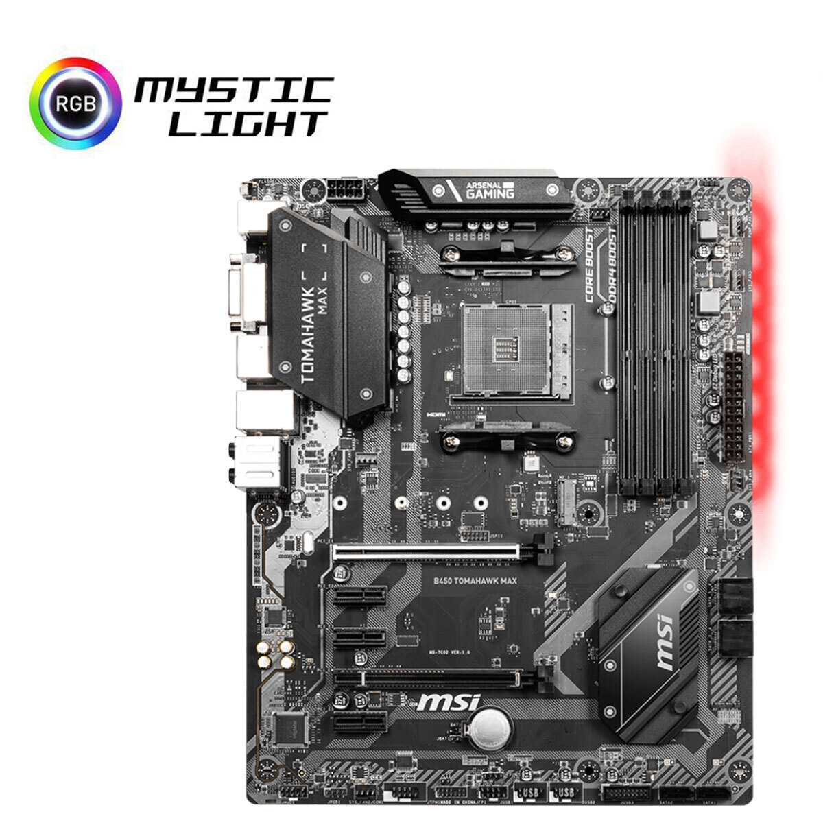 MSI B450 TOMAHAWK MAX Motherboard AM4 4*DDR4 USB 3.2 HDMI M.2 SATA III PCI-e 3.0